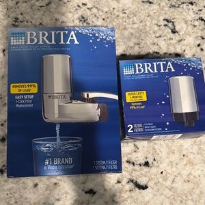 Brita Silver Faucet Filtration System with Filters